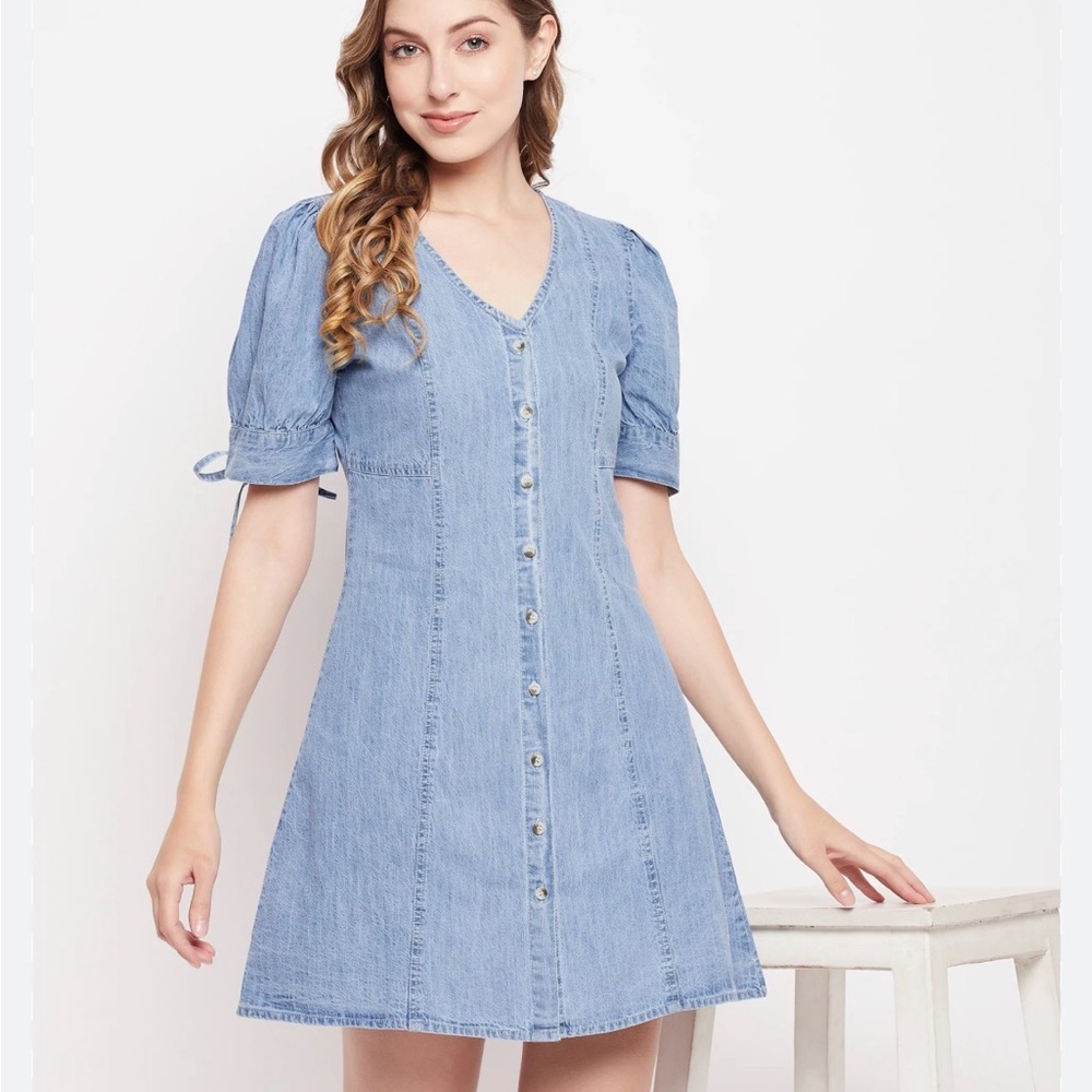 Light Blue Denim Dress
